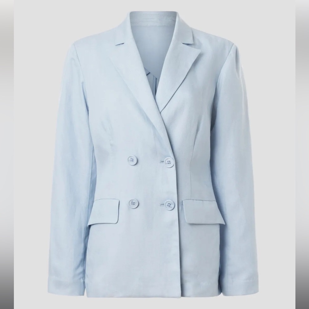 Rosetta Getty x RTR Blue Double Breasted Blazer - Picture 5 of 9